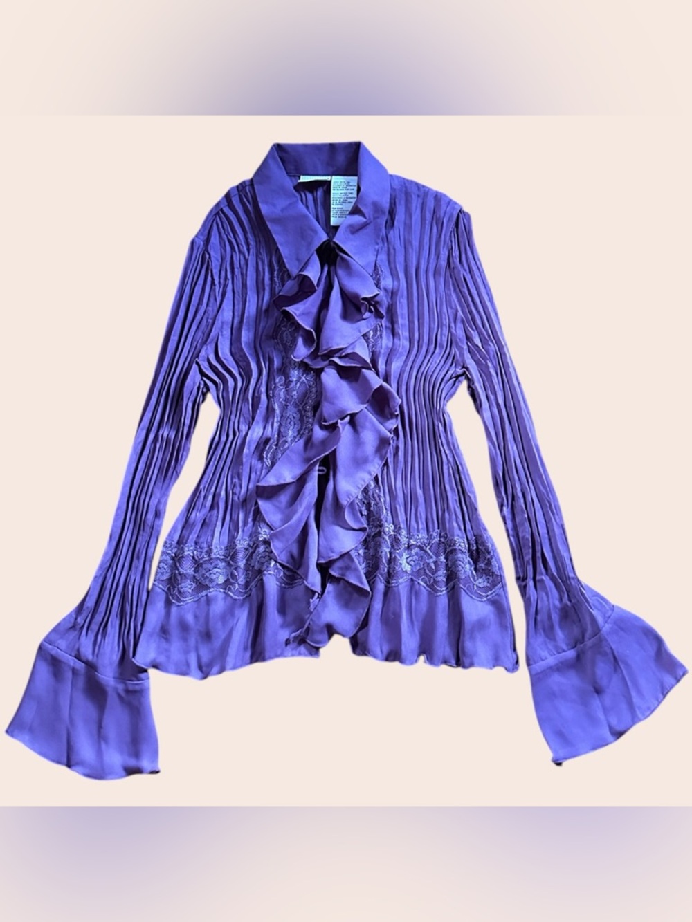 Beautiful Lace Pleated Blouse